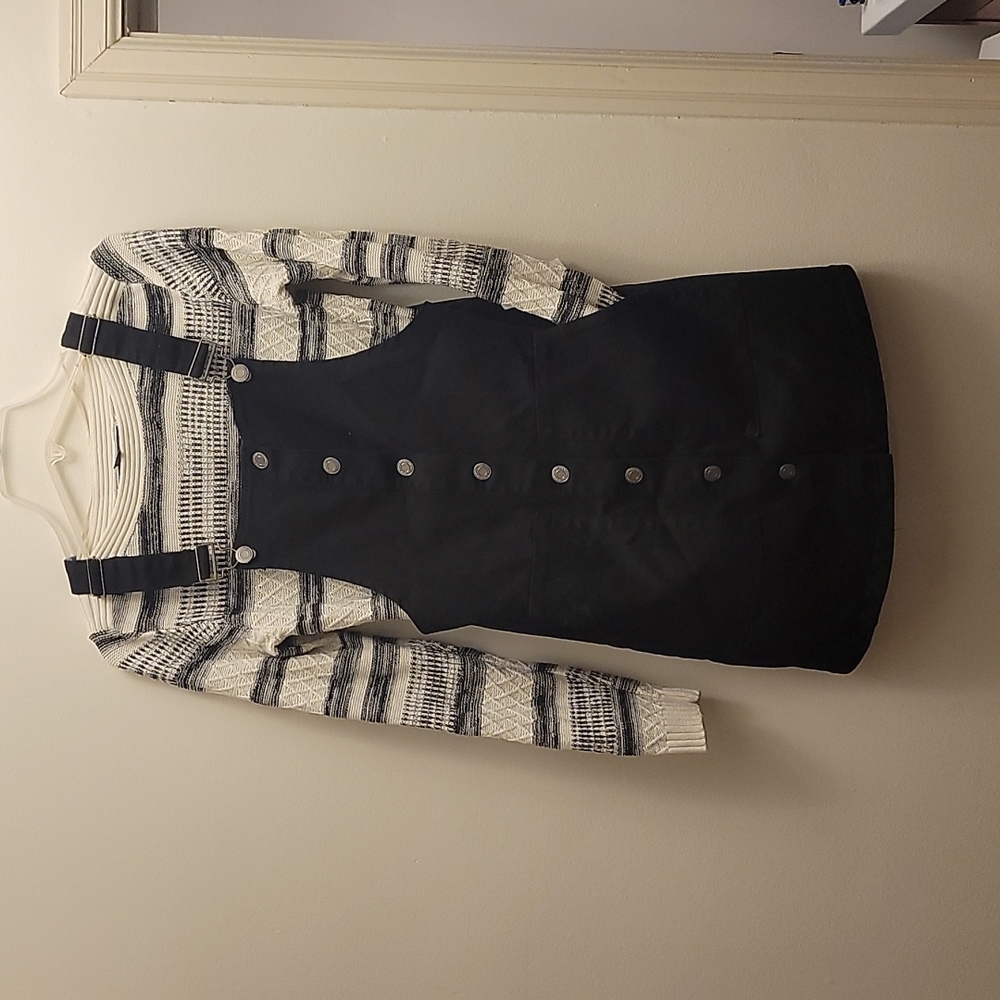 NBW SO xs black dress overalls